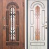 Дверь входная Vikont Грецкий орех - Сосна Белая